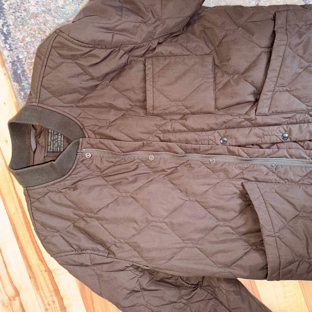 J. Crew Men's Quilted Brown Jacket